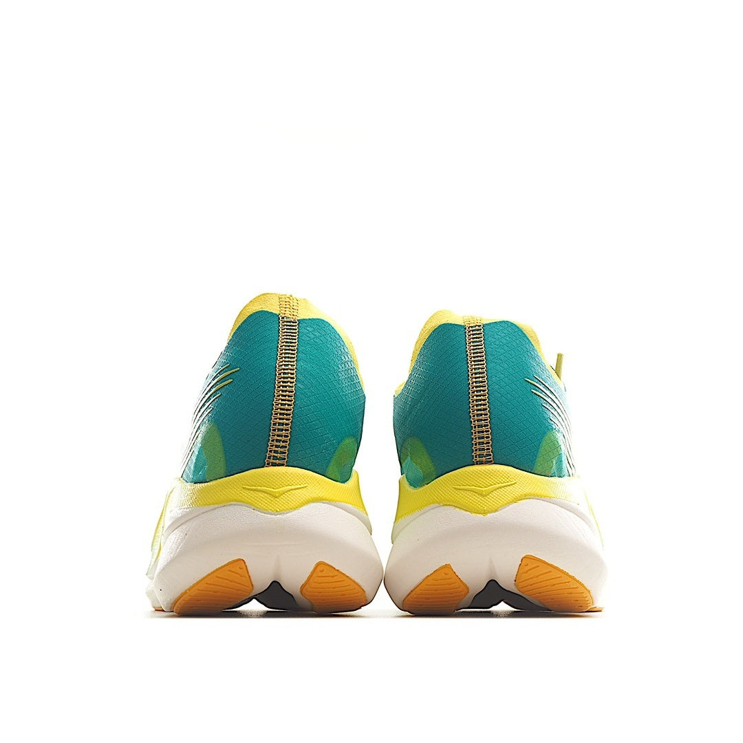 Hoka Rocket X 2 Running Shoes Green Yellow Orange