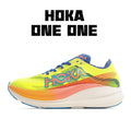 HOKA Rocket X2 Fluorescent green and sapphire blue