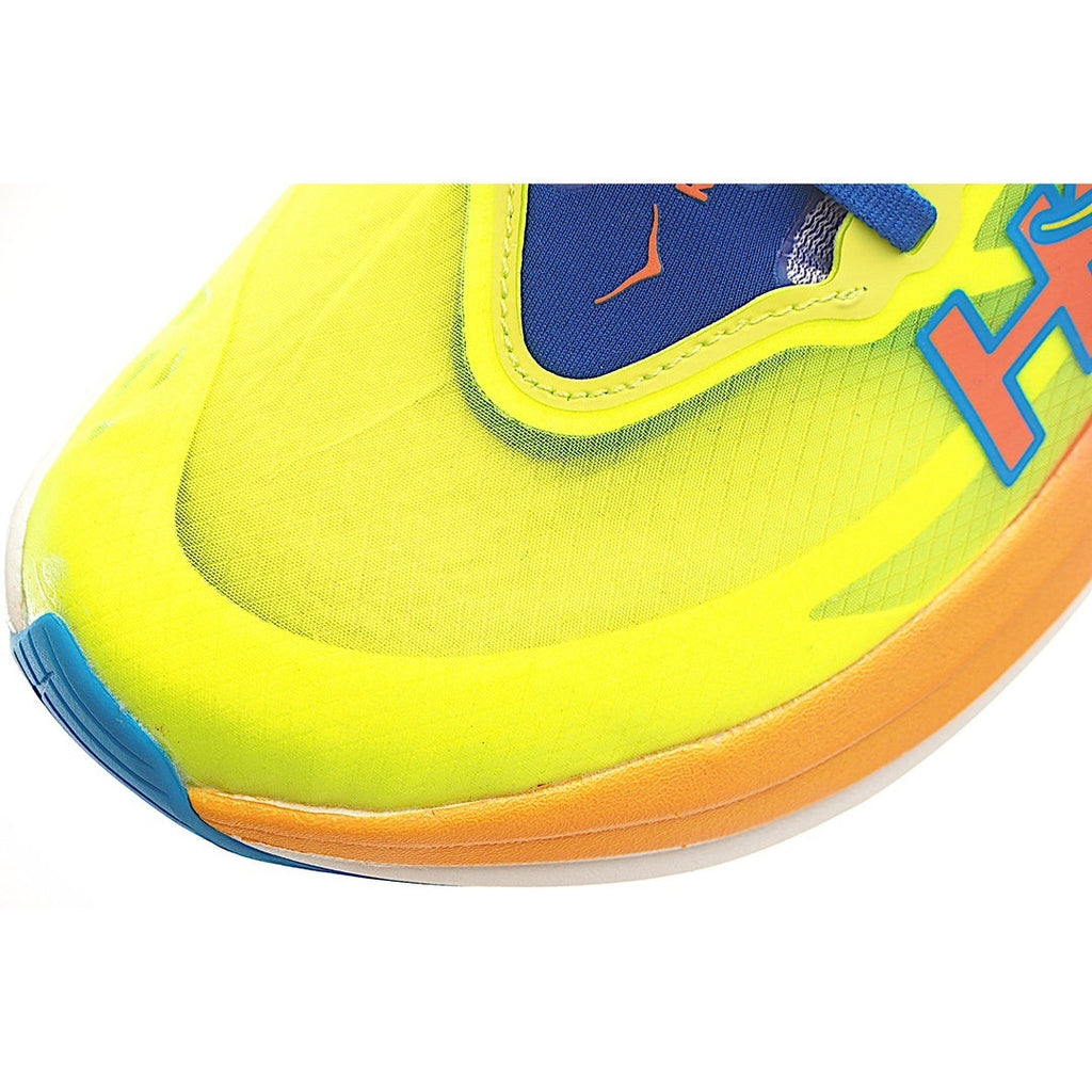 HOKA Rocket X2 Fluorescent green and sapphire blue